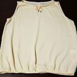Sheer yellow tank from NY and Company